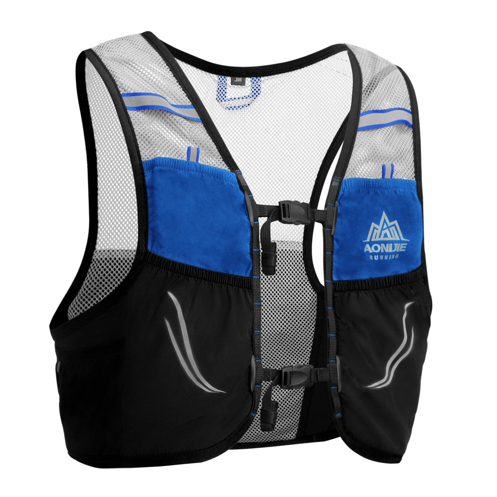 Trail Running Vest - AONIJIE C932น้ำหนักเบากระเป๋าเป้สะพายหลังวิ่งเสื้อกั๊กไนลอนHydration Packกระเป๋าขี่จักรยานมาราธอนแบบพกพาUltralight 2.5L