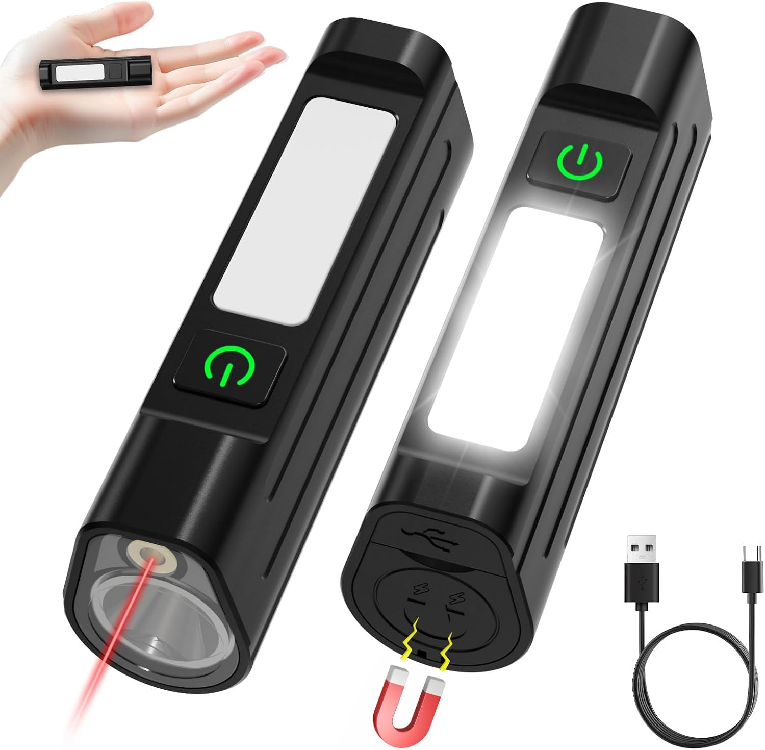 Outdoor Sport Activity - ไฟฉาย LED แบบพกพา กันน้ำ ไฟเตือนด้านหน้า ไฟทำงาน