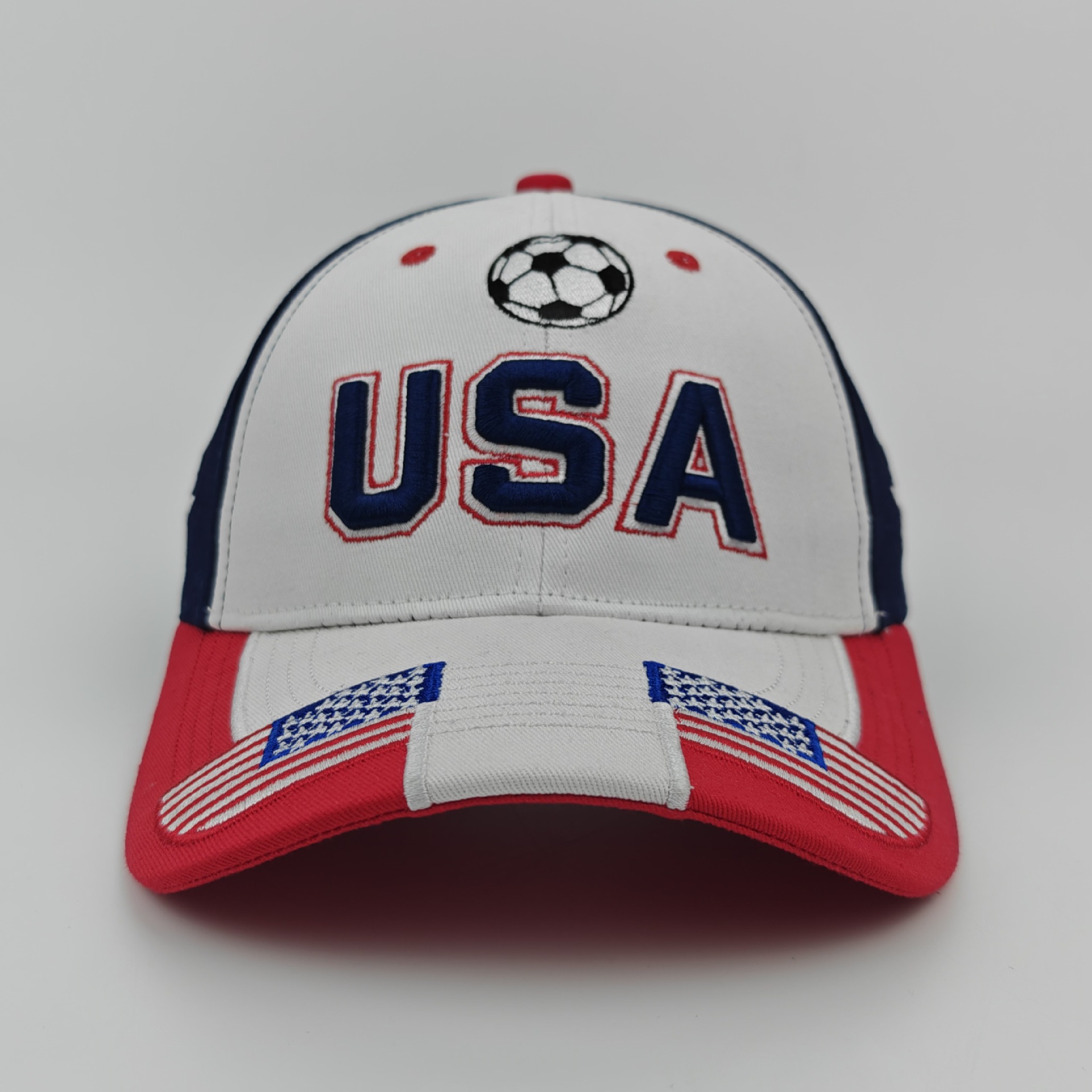 Outdoor Sport Usa - หมวกแก๊ปปักลายตัวอักษร USA สำหรับผู้ชายและผู้หญิง สำหรับการแข่งขันฟุตบอลปี 2026 เหมาะสำหรับกีฬากลางแจ้ง