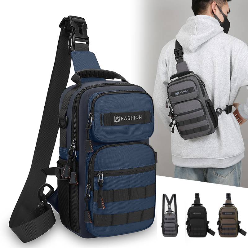 Outdoor Sport Backpack - เดินป่ากระเป๋าเดินทางมัลติฟังก์ชั่ MOLLE กระเป๋าเป้สะพายหลังน้ําหนักเบากระเป๋าถือขี่จักรยานกลางแจ้งปีนเขา RIG กระเป๋าขนาดใหญ่ Funny
