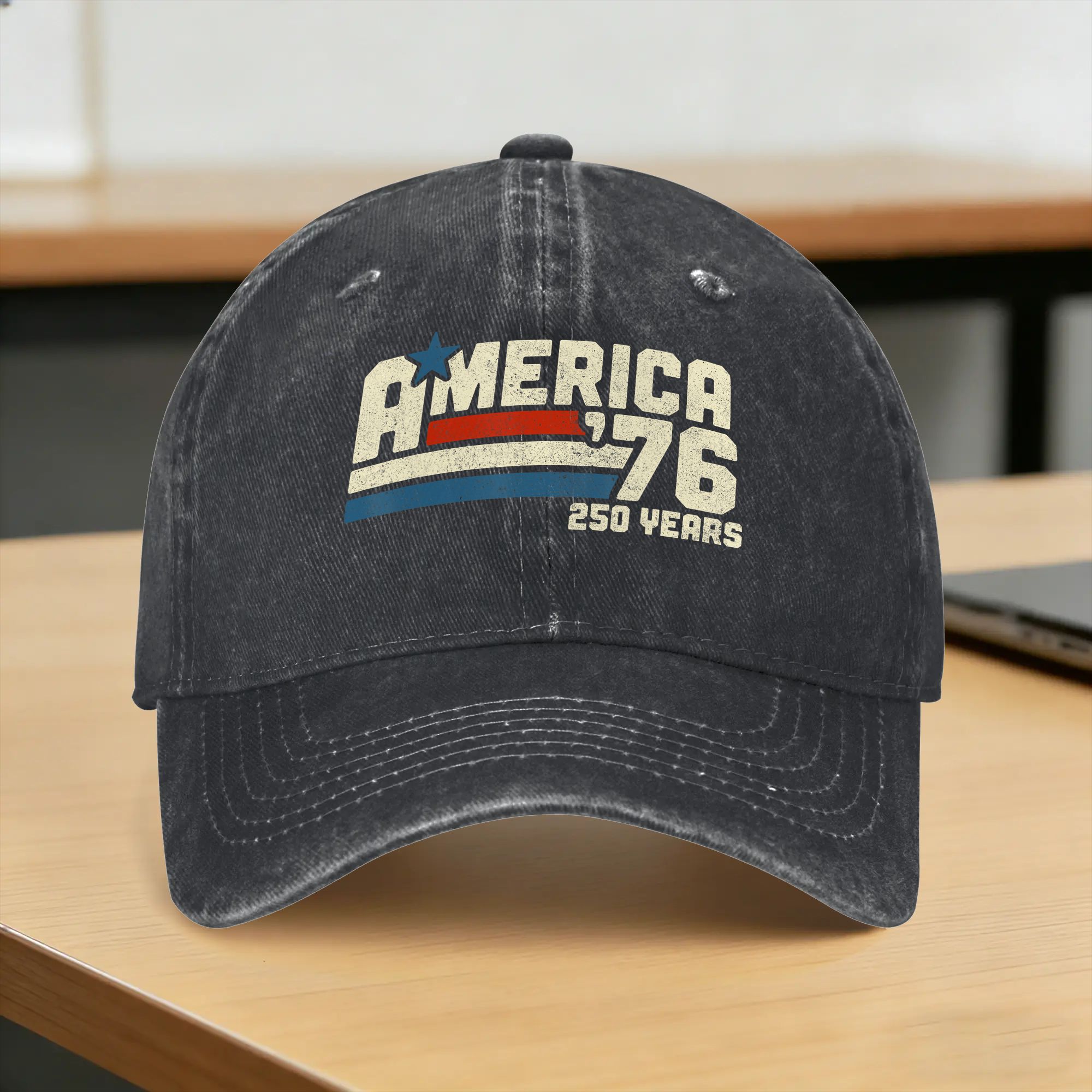 Outdoor Sport Usa - หมวกเบสบอลอเมริกันฉลองครบรอบ 250 ปี 4 กรกฎาคม ประเทศสหรัฐอเมริกา