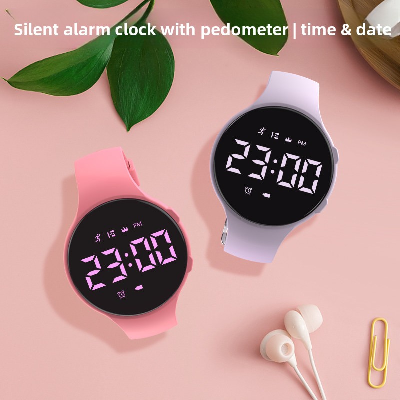 Outdoor Sport Watch - นาฬิกาอิเล็กทรอนิกส์นักเรียนกันน้ำเรืองแสง นาฬิกาปลุกแบบสั่น นาฬิกาข้อมือกีฬาสำหรับเด็กวัยรุ่นชายหญิง