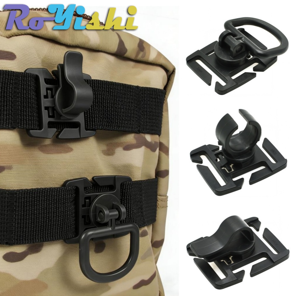 Outdoor Sport Backpack - แบบพกพา 360 ° ตะขอเกี่ยวกระเป๋าเป้สะพายหลังแบบหมุนได้ คลิปหนีบไฟ ปรับมุมได้หลายมุม