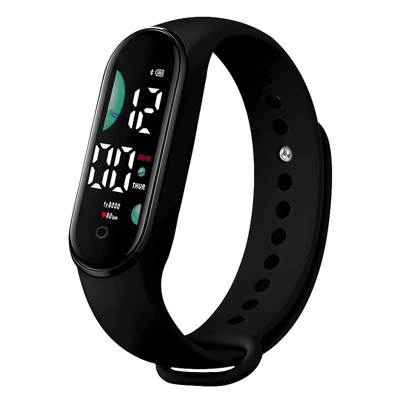 Outdoor Sport Watch - กีฬานาฬิกาอิเล็กทรอนิกส์ LED นาฬิกาข้อมือดิจิตอลสําหรับผู้หญิงแฟชั่นสบายๆซิลิโคน Touch สร้อยข้อมือกันน้ํานาฬิกา