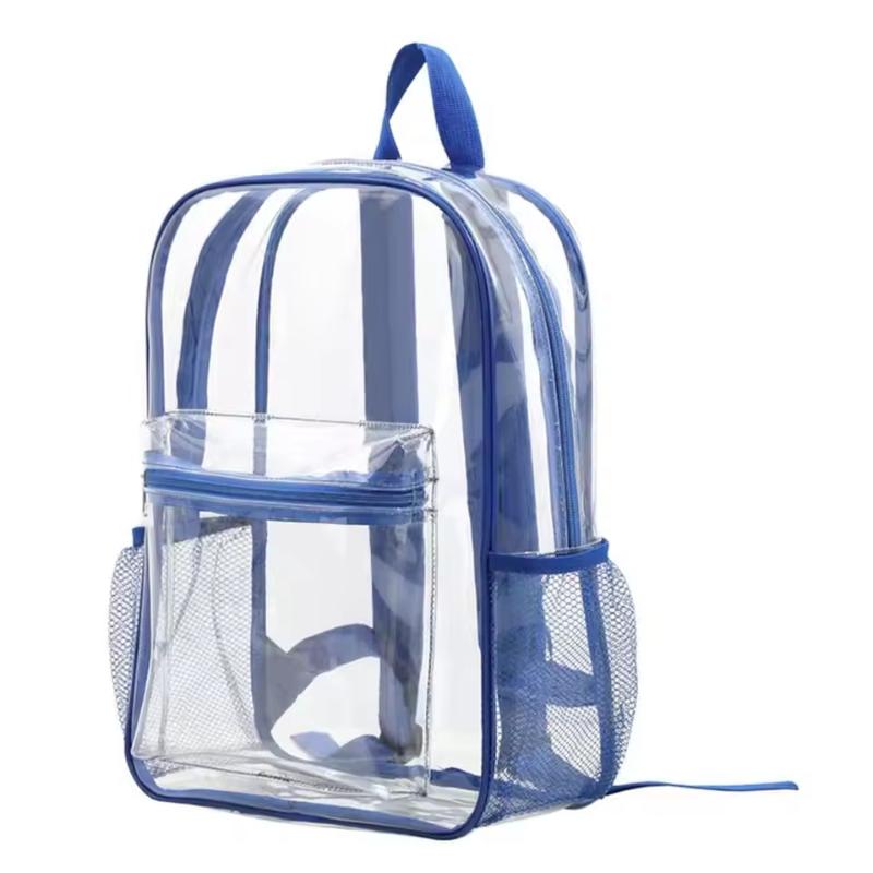 Outdoor Sport Backpack - กระเป๋าเป้สะพายหลังแบบใส ขนาดใหญ่ กันน้ำ กระเป๋าสะพายไหล่ PVC โปร่งใส