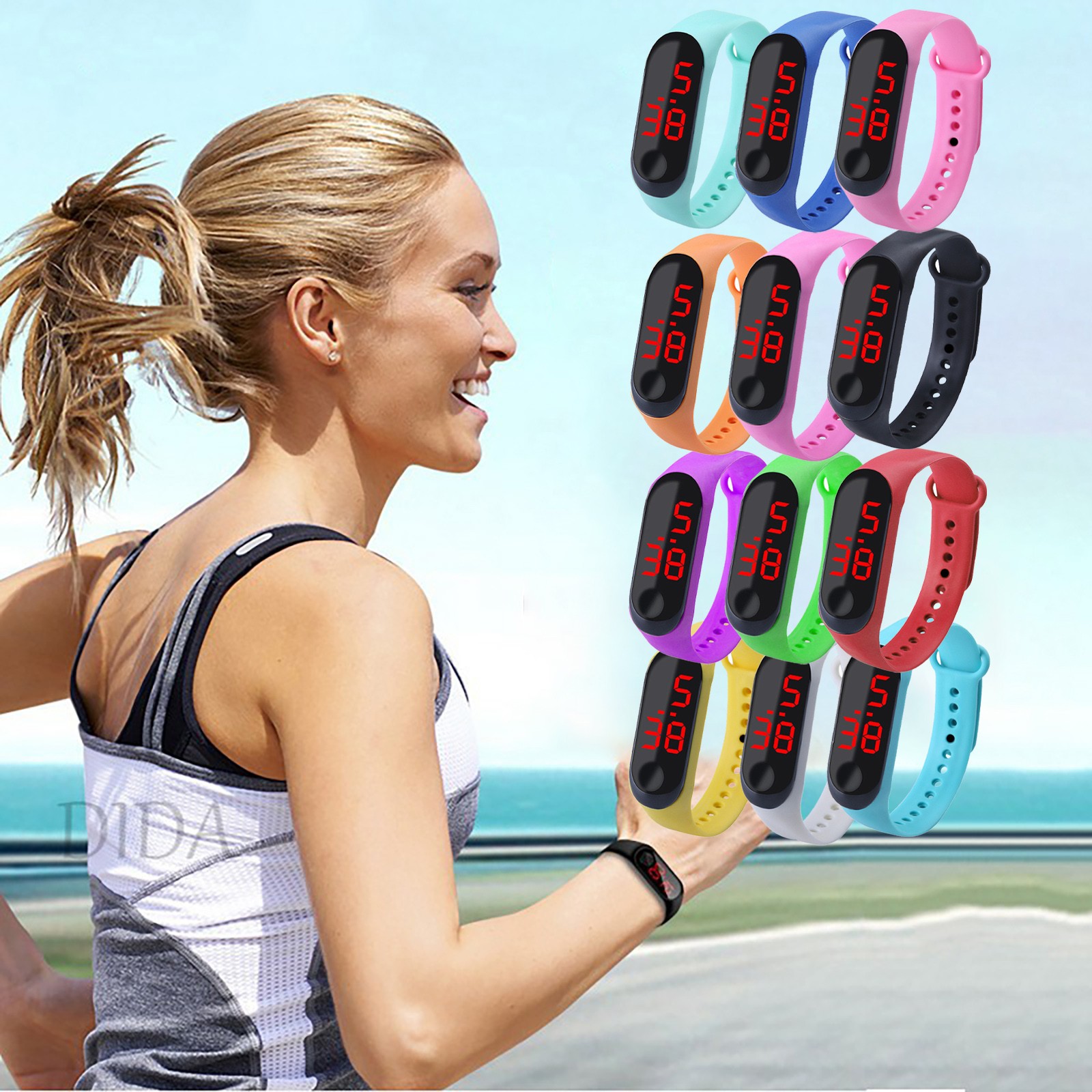 Outdoor Sport Watch - กีฬากลางแจ้งสร้อยข้อมือนาฬิกาอิเล็กทรอนิกส์กีฬานาฬิกา Casual Bracele นาฬิกานาฬิกาข้อมือ часынаруSmartwatch สําหรับเด็ก
