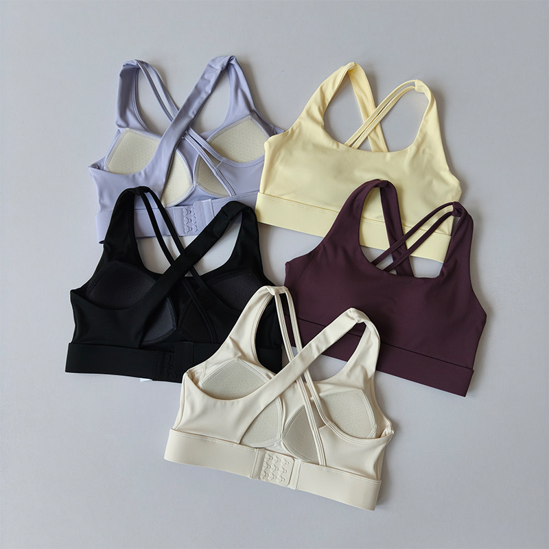 Trail Running Vest - สปอร์ตบราแบบความเข้มสูง, เสื้อกล้ามโยคะแบบดันทรงกันกระแทกแบบออลอินวัน, เสื้อฟิตเนสแห้งเร็วสำหรับผู้หญิง