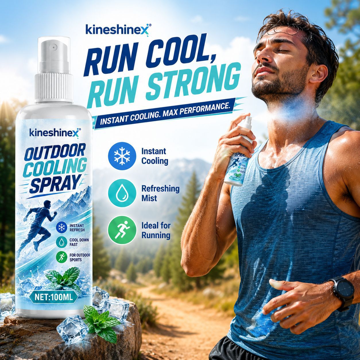 สเปรย์ทำความเย็นกลางแจ้ง 100 ม - Outdoor Sport Activity บทวิจารณ์และราคา