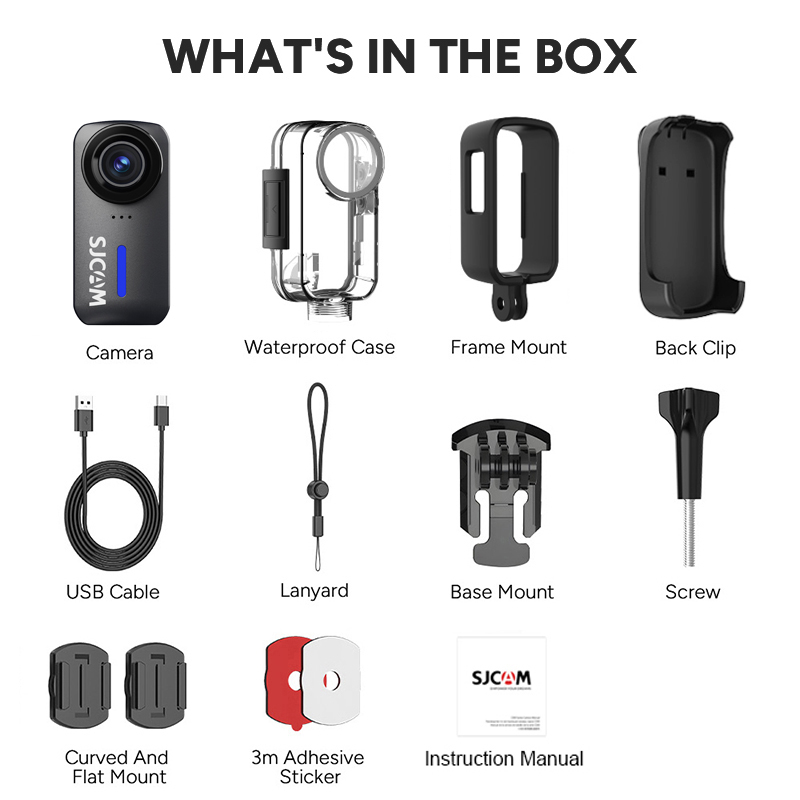 กล้องแอคชั่น SJCAM C110+ 4K 30 - Outdoor Sport Usa บทวิจารณ์และราคา