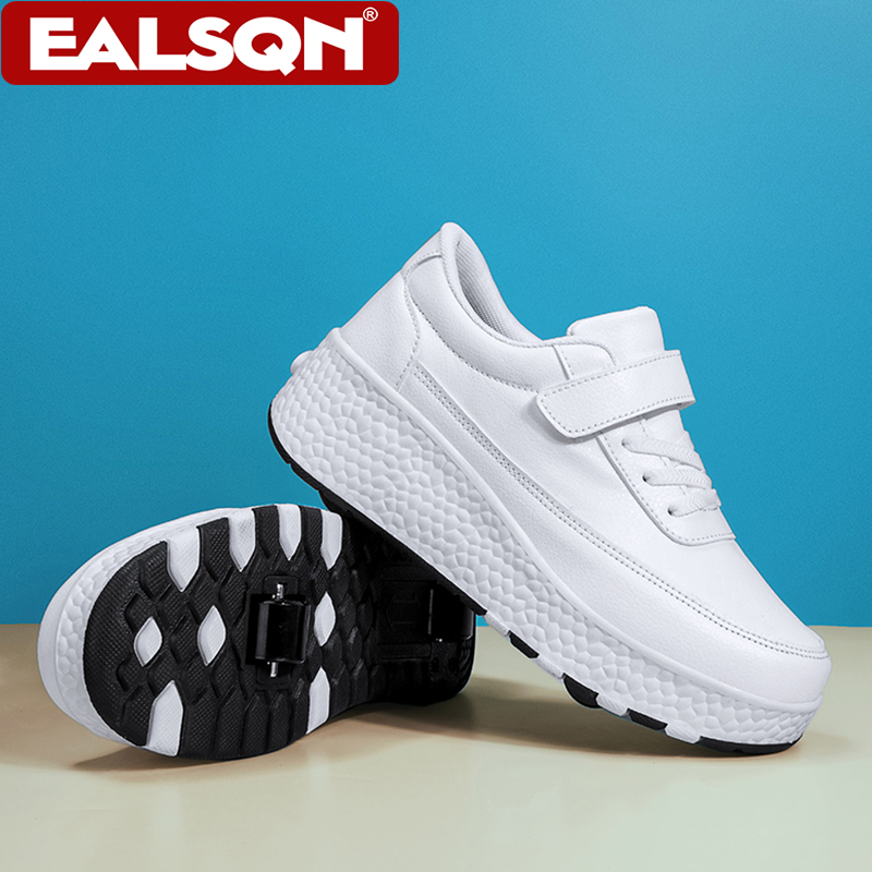 รองเท้าสเก็ตล้อคู่สำหรับเด็ก แ - Outdoor Sports Shoes บทวิจารณ์และราคา