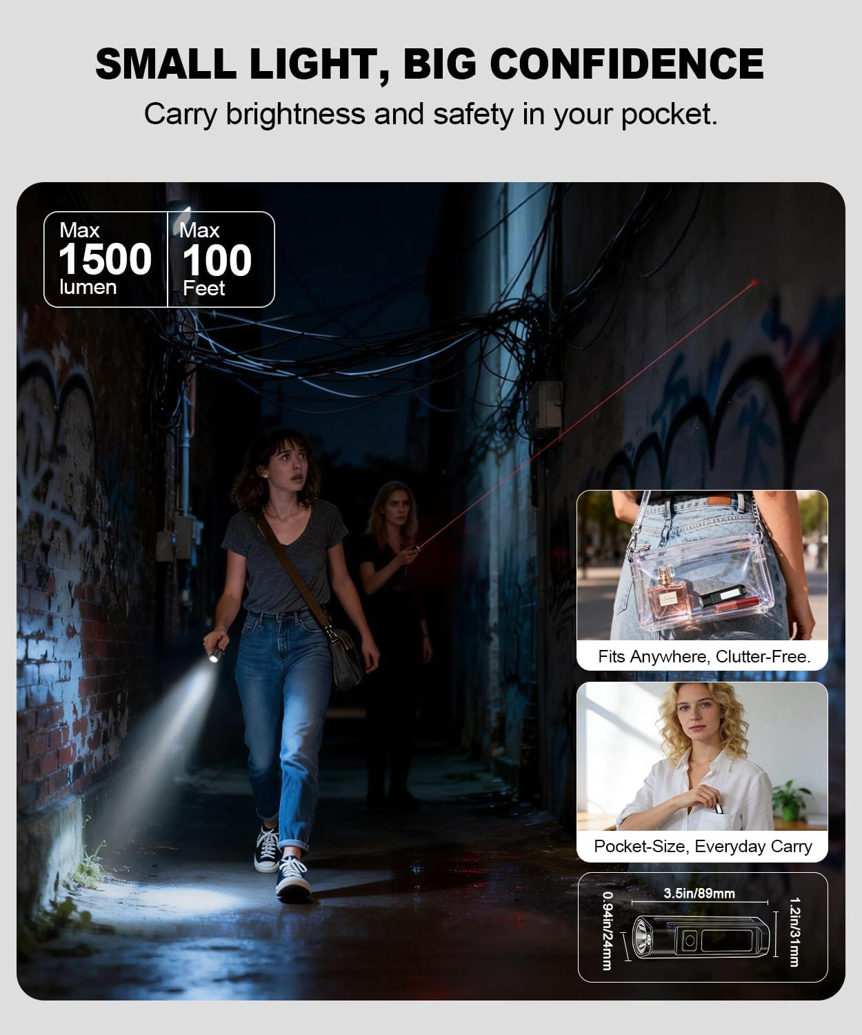 ไฟฉาย LED แบบพกพา กันน้ำ ไฟเตื - Outdoor Sport Activity บทวิจารณ์และราคา