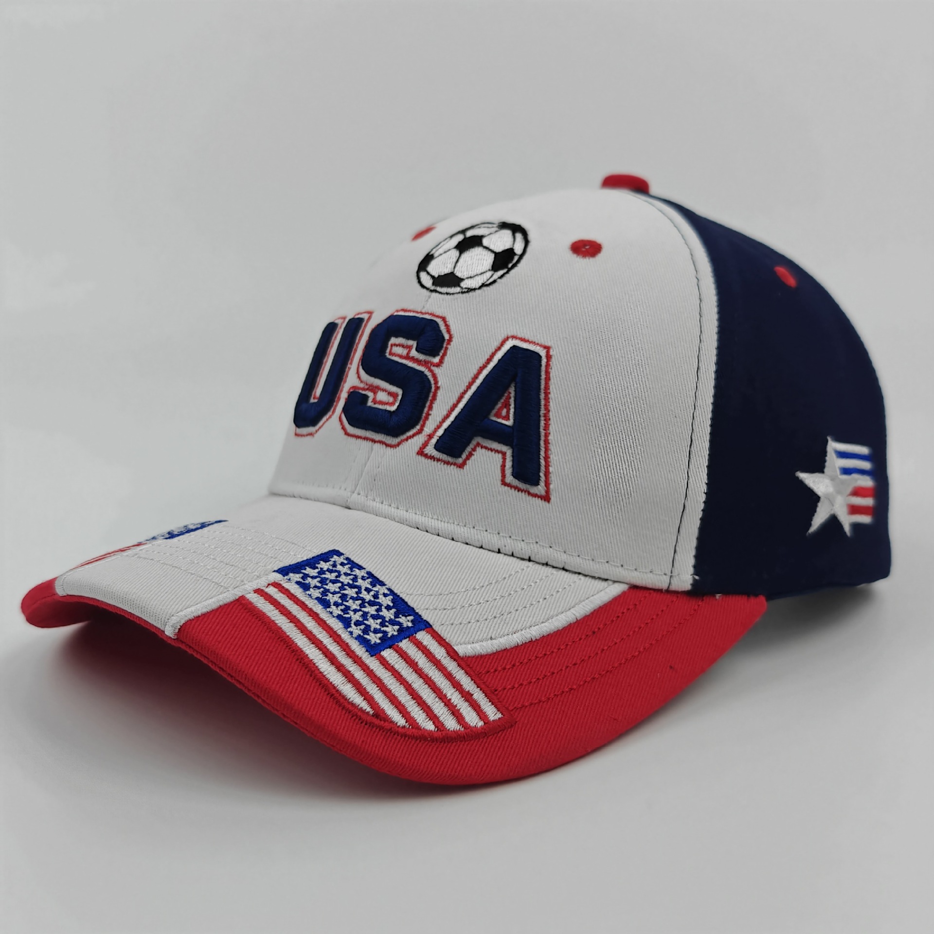 หมวกแก๊ปปักลายตัวอักษร USA สำห - Outdoor Sport Usa บทวิจารณ์และราคา