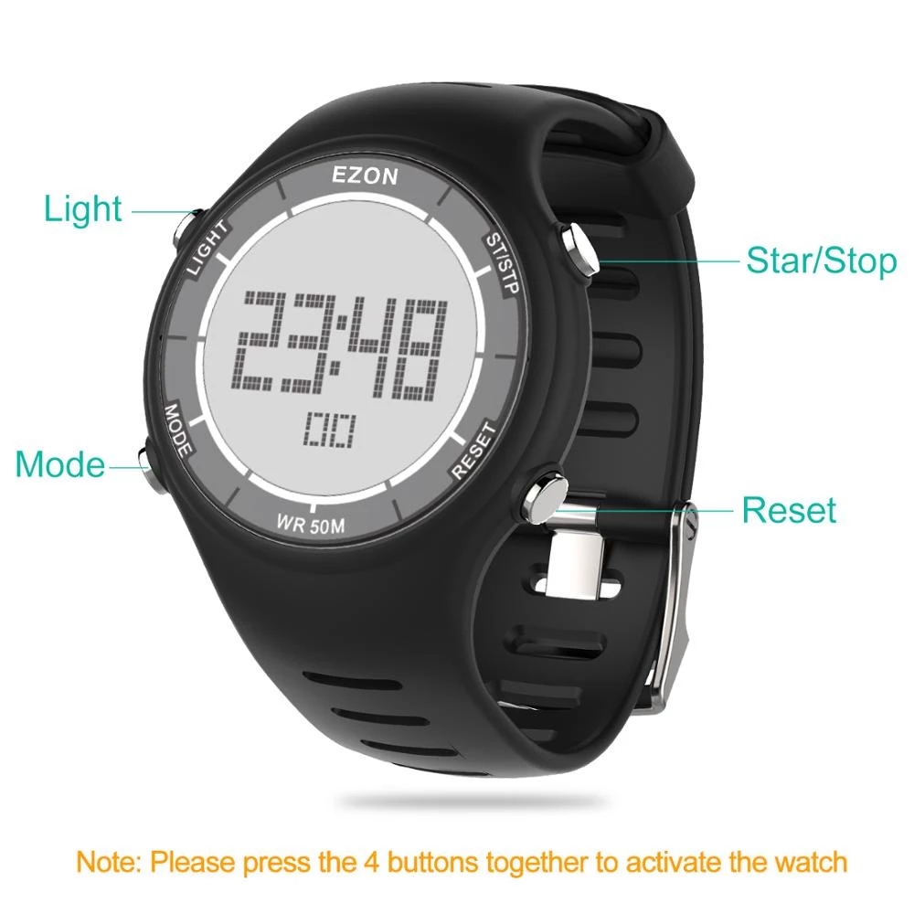 EZON ใหม่แฟชั่นผู้หญิงนาฬิกาสป - Outdoor Sport Watch บทวิจารณ์และราคา