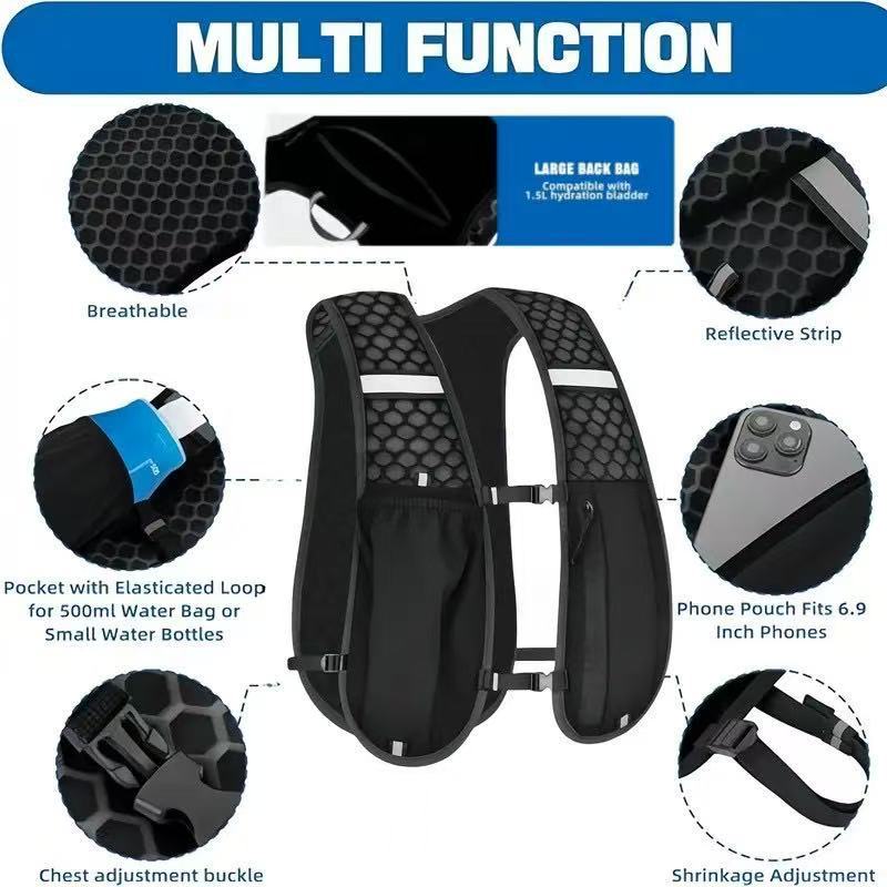 เสื้อกั๊กวิ่งแบบ unisex กันน้ำ - Trail Running Vest บทวิจารณ์และราคา