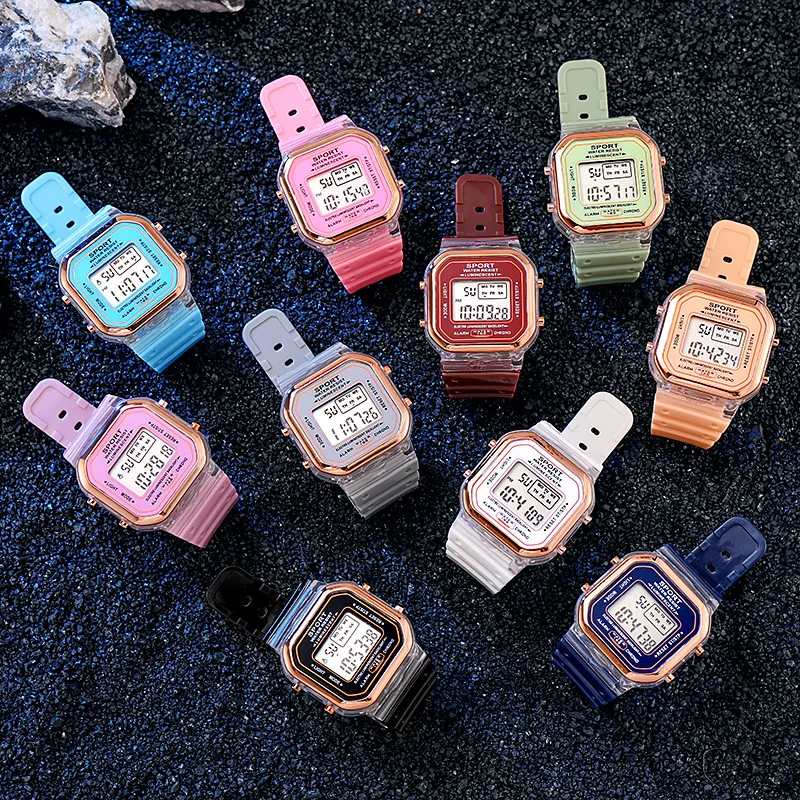 แฟชั่นแบรนด์นักเรียนโปร่งใสนาฬ - Outdoor Sport Watch บทวิจารณ์และราคา