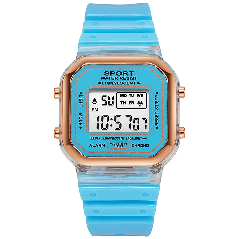 แฟชั่นแบรนด์นักเรียนโปร่งใสนาฬ - Outdoor Sport Watch บทวิจารณ์และราคา