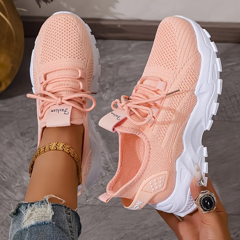 รองเท้าผ้าใบถักระบายอากาศแฟชั่ - Outdoor Sports Shoes บทวิจารณ์และราคา
