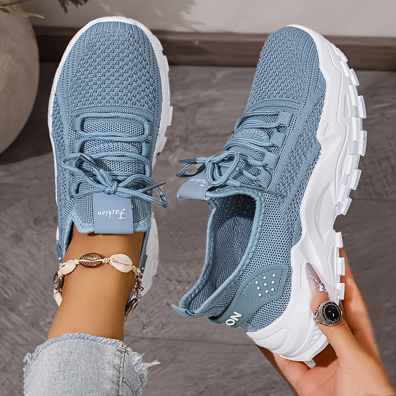รองเท้าผ้าใบถักระบายอากาศแฟชั่ - Outdoor Sports Shoes บทวิจารณ์และราคา