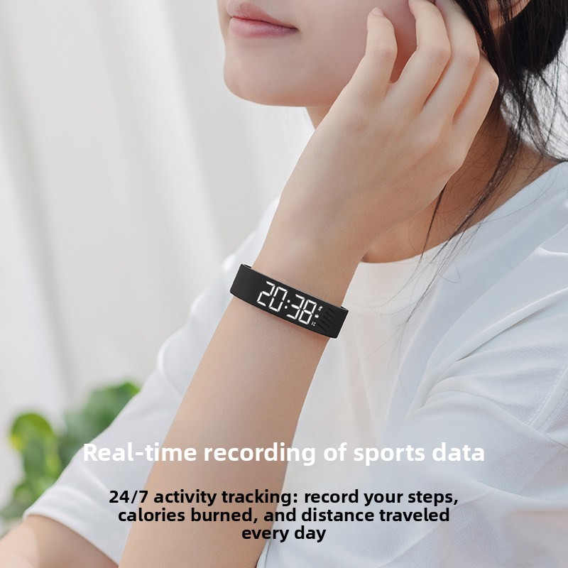 นาฬิกาปลุกดิจิตอล LED สายซิลิโ - Outdoor Sport Watch บทวิจารณ์และราคา