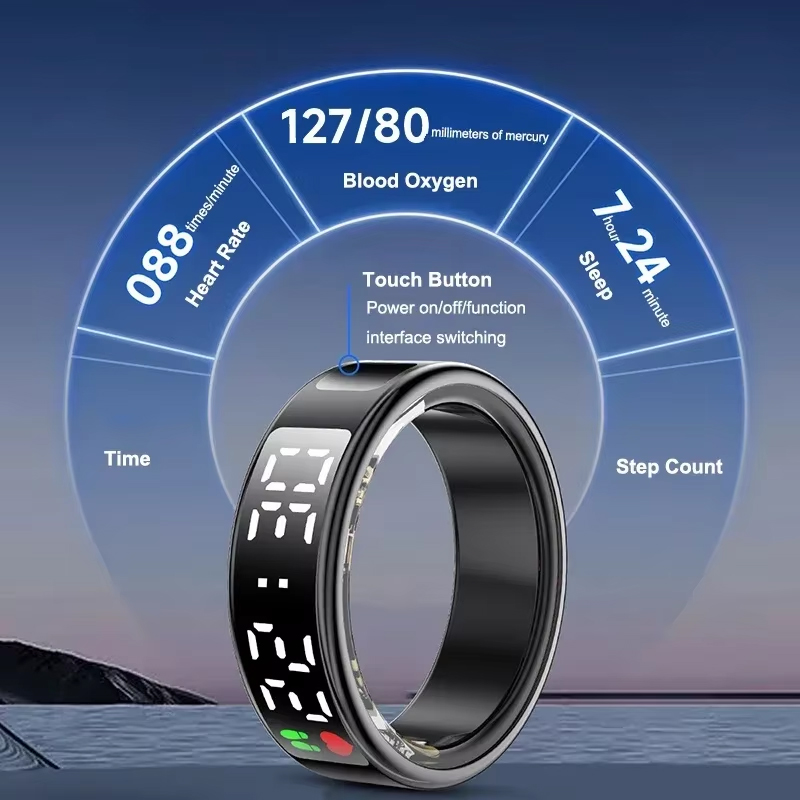 แหวนสมาร์ทฟิตเนส หน้าจอ LED แส - Outdoor Sport Activity บทวิจารณ์และราคา